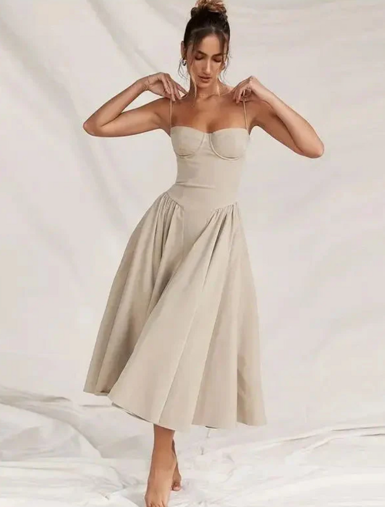 white long flowy dress Ciao Ruffles Maxi Dress - Cloud White main image 0