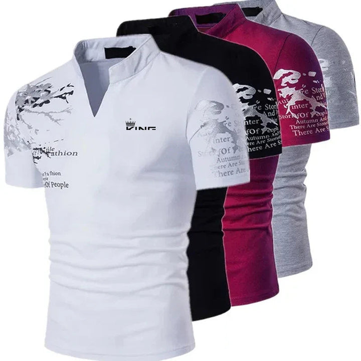 Patrick | Men's V-Neck Casual Polo Shirt