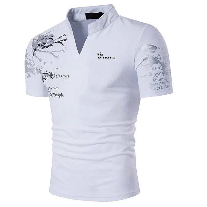 Patrick | Men's V-Neck Casual Polo Shirt