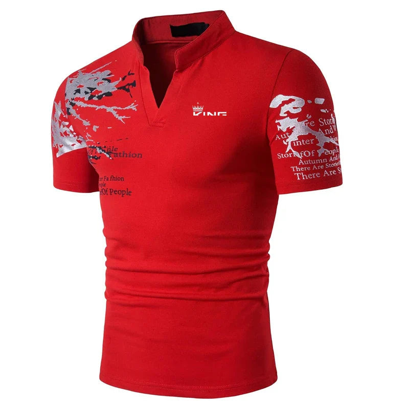 Patrick | Men's V-Neck Casual Polo Shirt