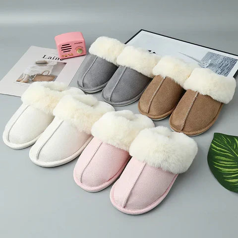 Amelia | Women's Cozy Fluffy Indoor Slippers-Metro Lane Plaza