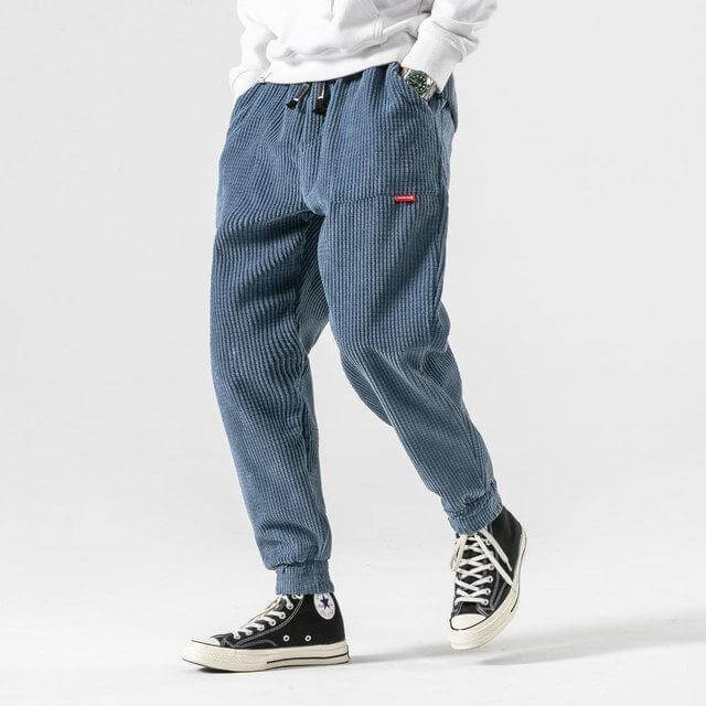 Men's Relaxed Fit Comfortable Corduroy Trousers-Metro Lane Plaza