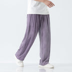 Men's Linen Pants - Lightweight & Stylish Summer Trousers-Metro Lane Plaza