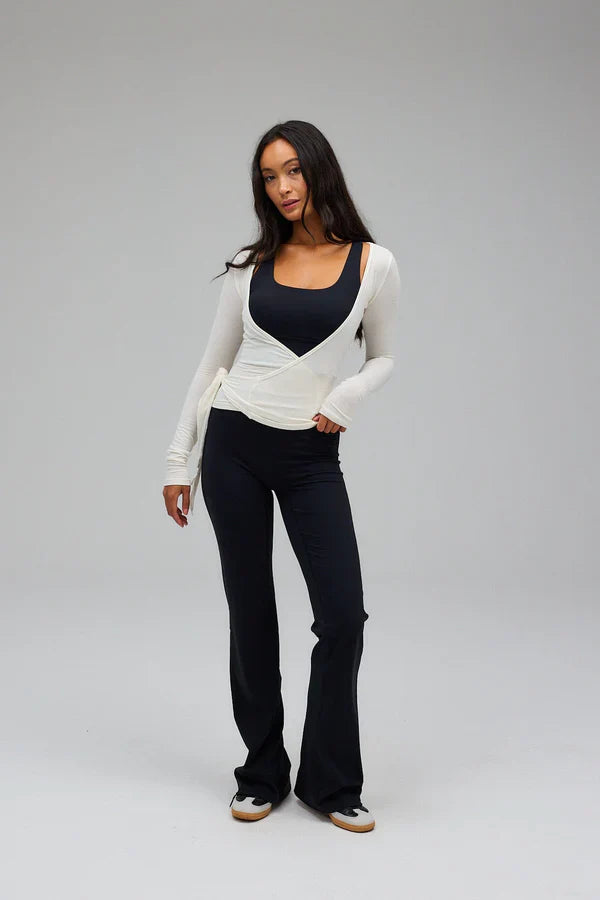 Sophia | Women's Body Sculpting Compression Vest in White-Metro Lane Plaza