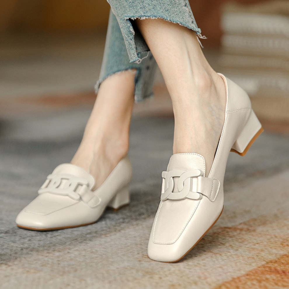 Quincy | Women's Orthopedic Leather Loafers-Metro Lane Plaza
