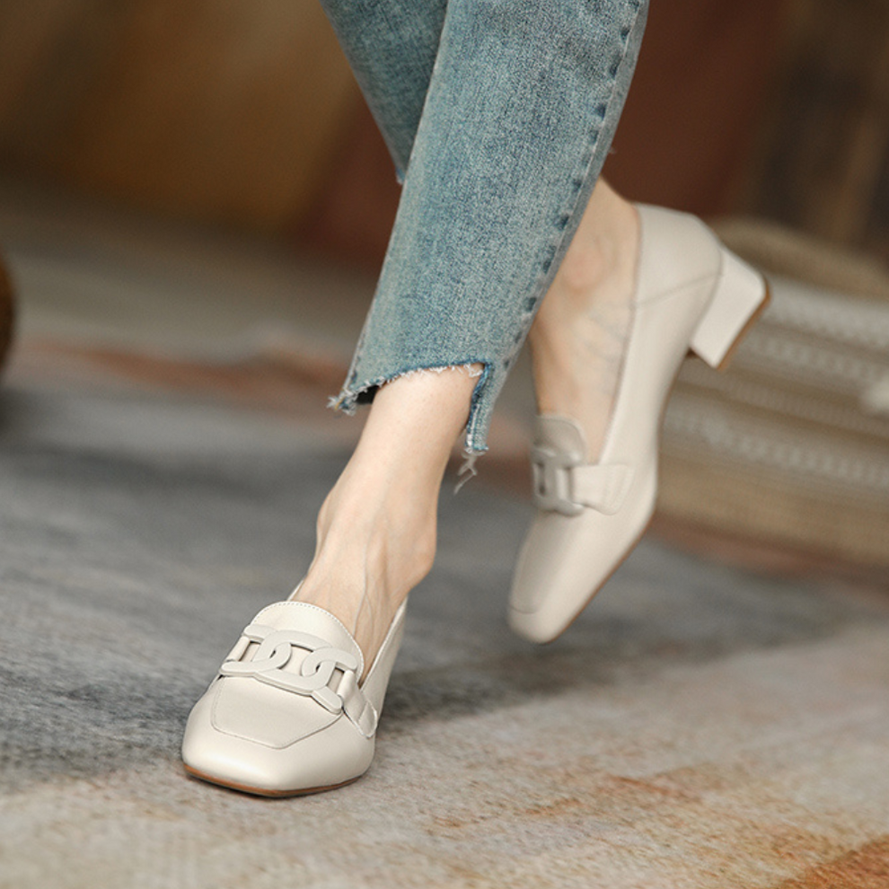 Quincy | Women's Orthopedic Leather Loafers-Metro Lane Plaza