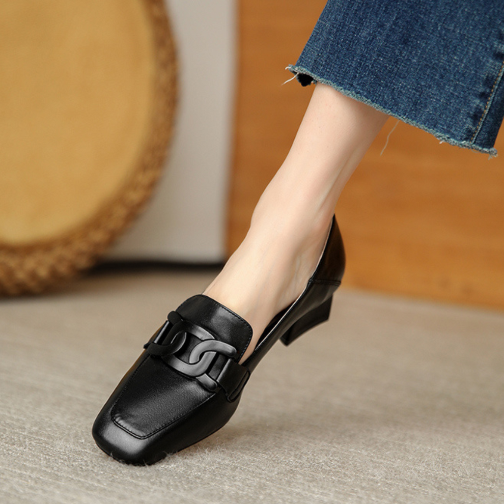 Quincy | Women's Orthopedic Leather Loafers-Metro Lane Plaza
