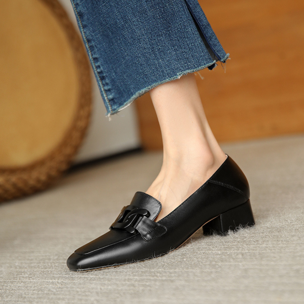 Quincy | Women's Orthopedic Leather Loafers-Metro Lane Plaza