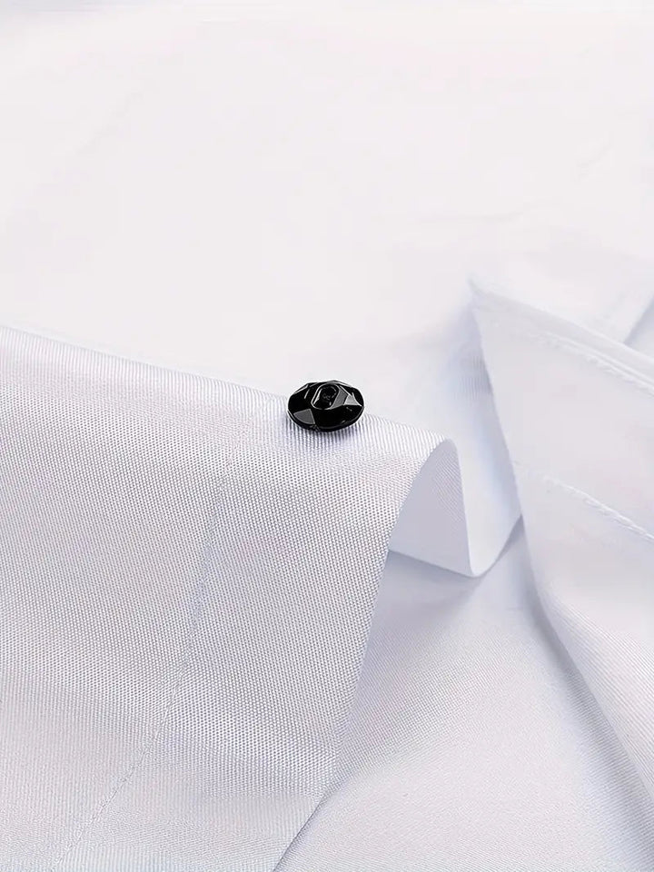 Men's Slim Fit Button-Down Shirt-Metro Lane Plaza