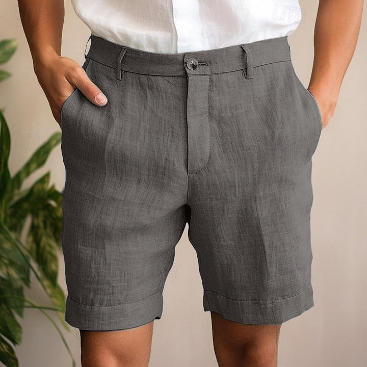 Remy | Men's Flat Front Casual Shorts-Metro Lane Plaza