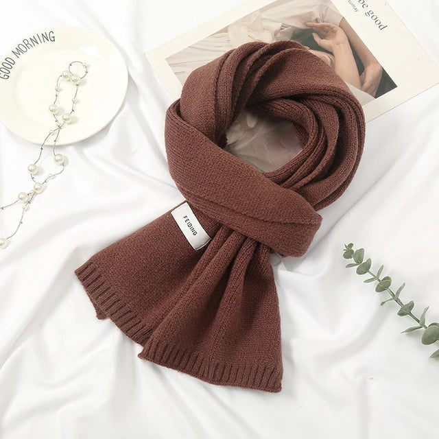 Rhea | Women's Cashmere Scarf in Solid Colors-Metro Lane Plaza