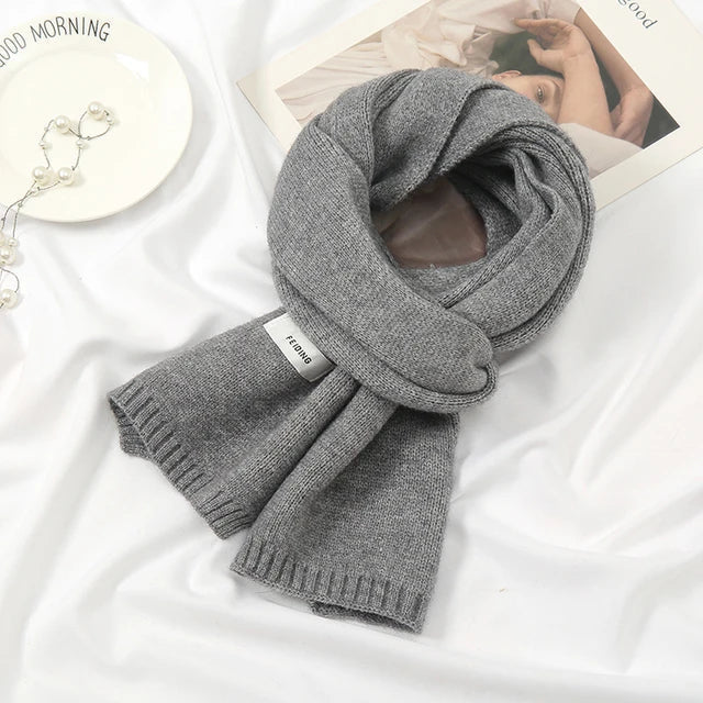 Rhea | Women's Cashmere Scarf in Solid Colors-Metro Lane Plaza