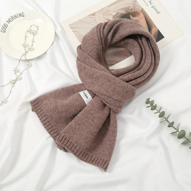 Rhea | Women's Cashmere Scarf in Solid Colors-Metro Lane Plaza
