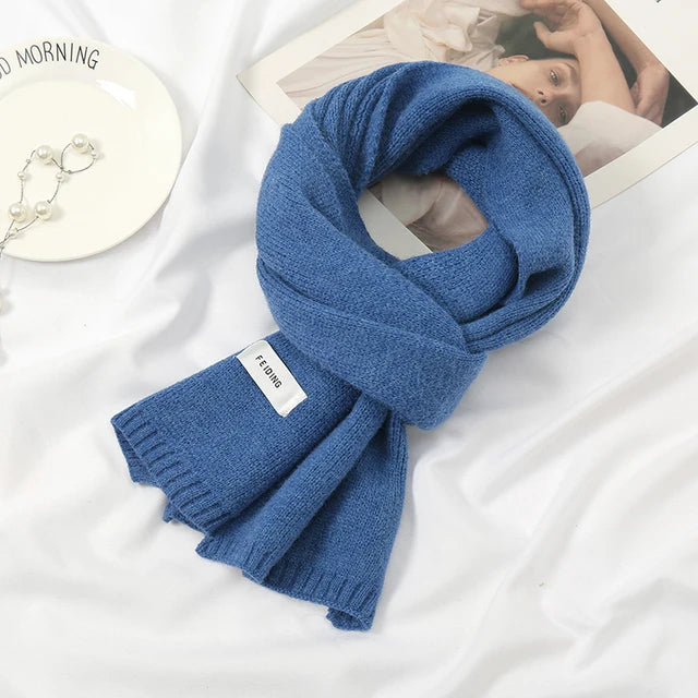 Rhea | Women's Cashmere Scarf in Solid Colors-Metro Lane Plaza