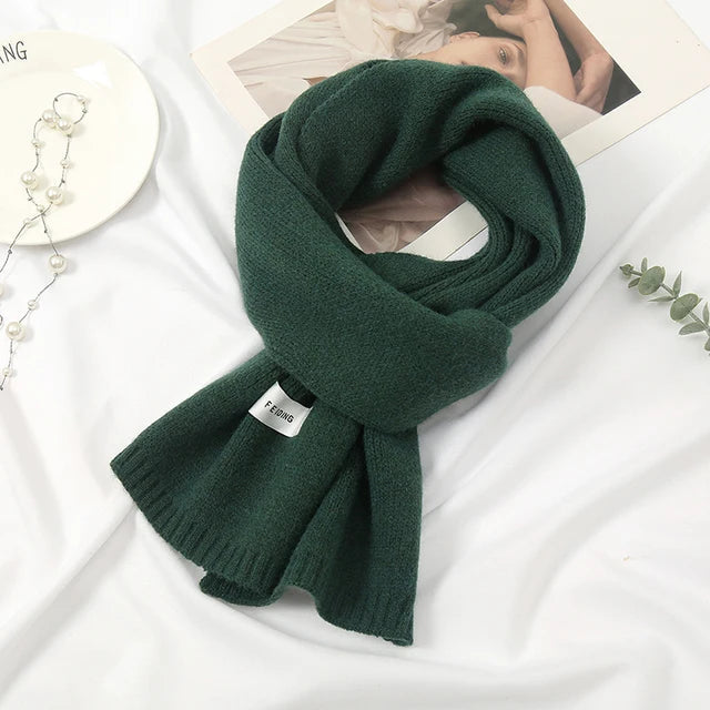 Rhea | Women's Cashmere Scarf in Solid Colors-Metro Lane Plaza