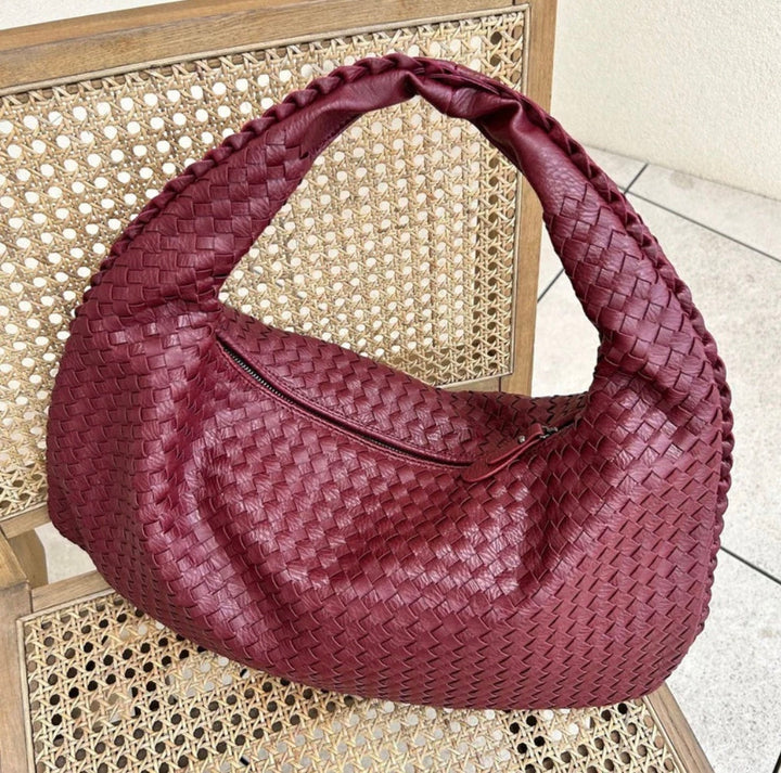 Riley | Women's Trendy Braided Handbag-Metro Lane Plaza