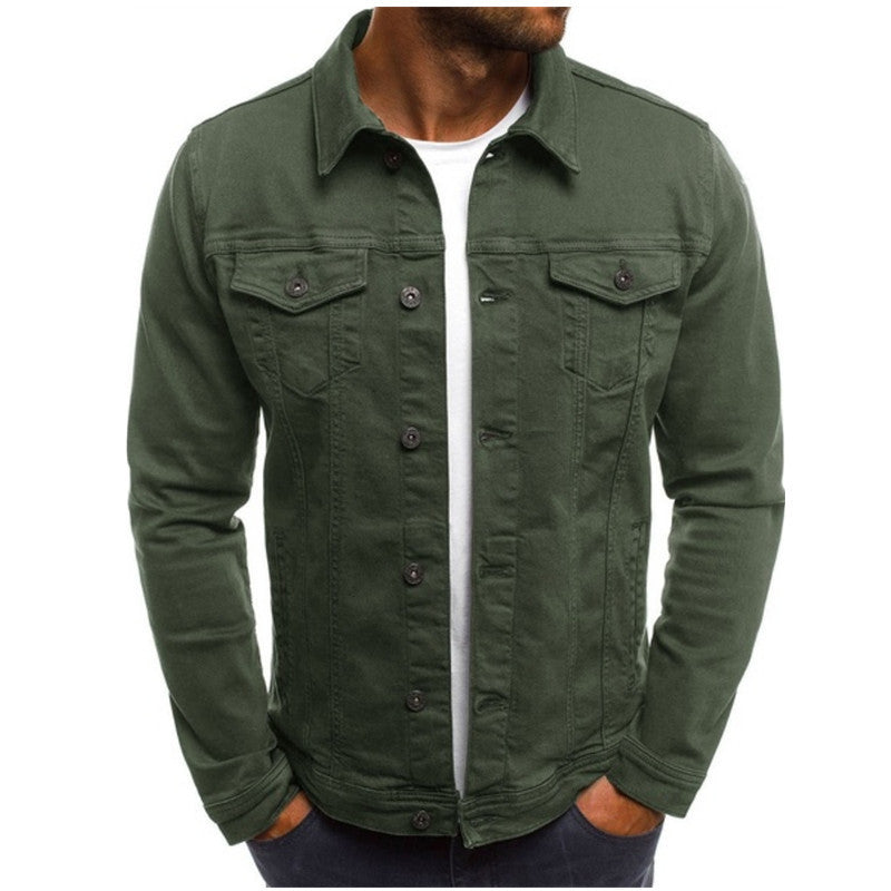Men's Stylish Casual Denim Jacket with Comfortable Fit-Metro Lane Plaza