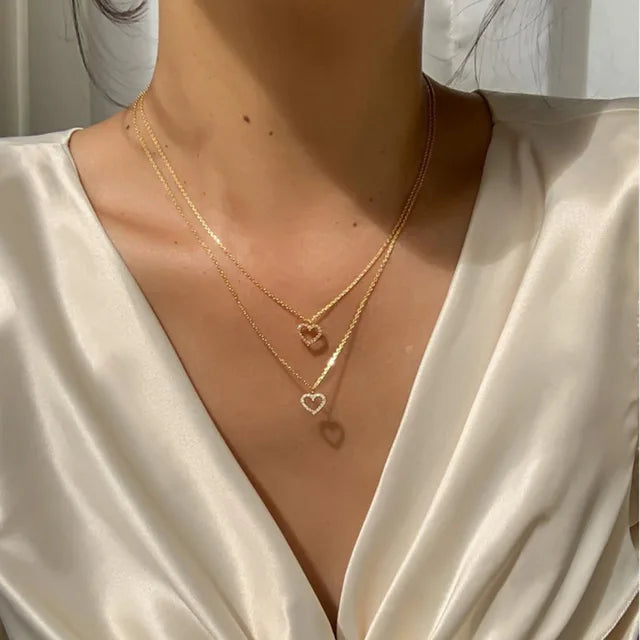 Rosalie | Women's Urban Chic Crystal Necklace-Metro Lane Plaza