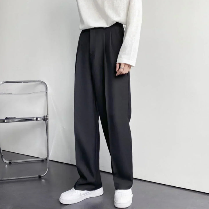 Ross | Men's Pleated Wide Leg Dress Trousers