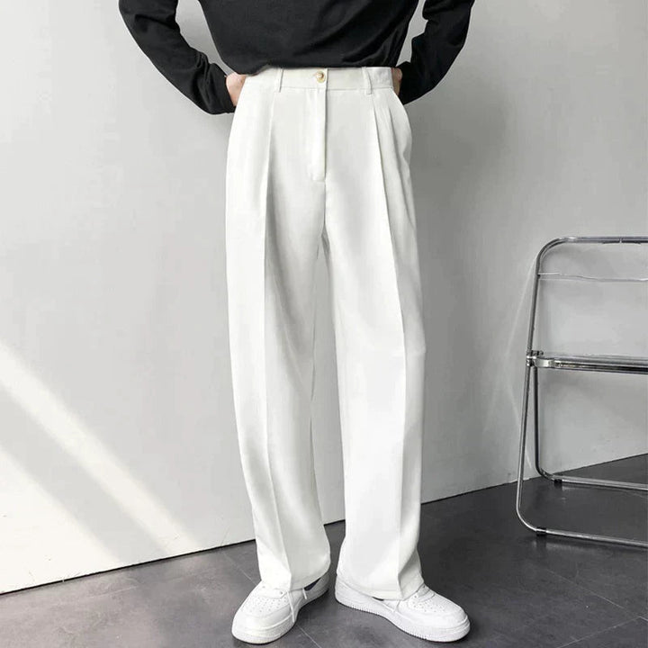 Ross | Men's Pleated Wide Leg Dress Trousers