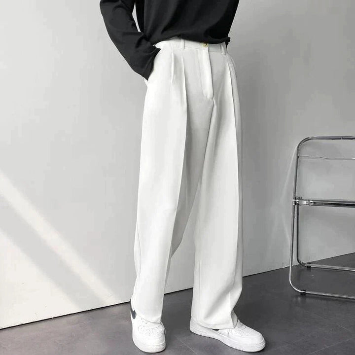 Ross | Men's Pleated Wide Leg Dress Trousers