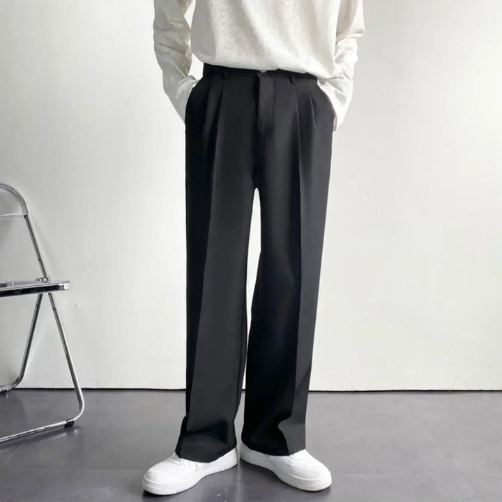 Ross | Men's Pleated Wide Leg Dress Trousers