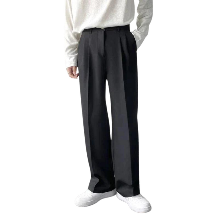 Ross | Men's Pleated Wide Leg Dress Trousers