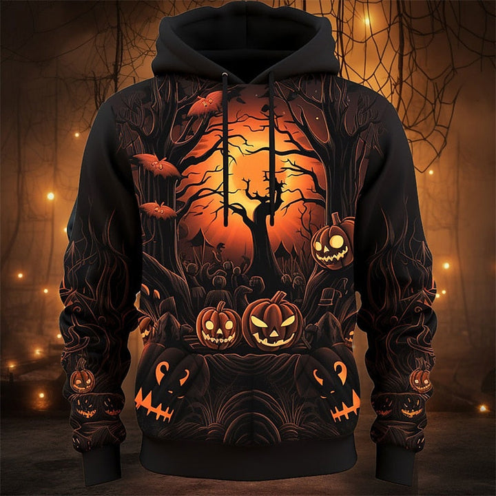 Halloween Pumpkin Graphic Hoodie
