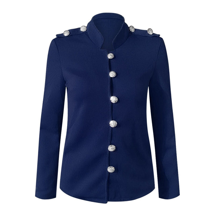 Chaqueta de mujer con botones delanteros de estilo militar