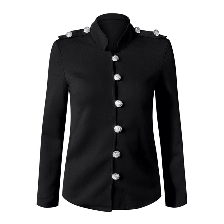 Chaqueta de mujer con botones delanteros de estilo militar
