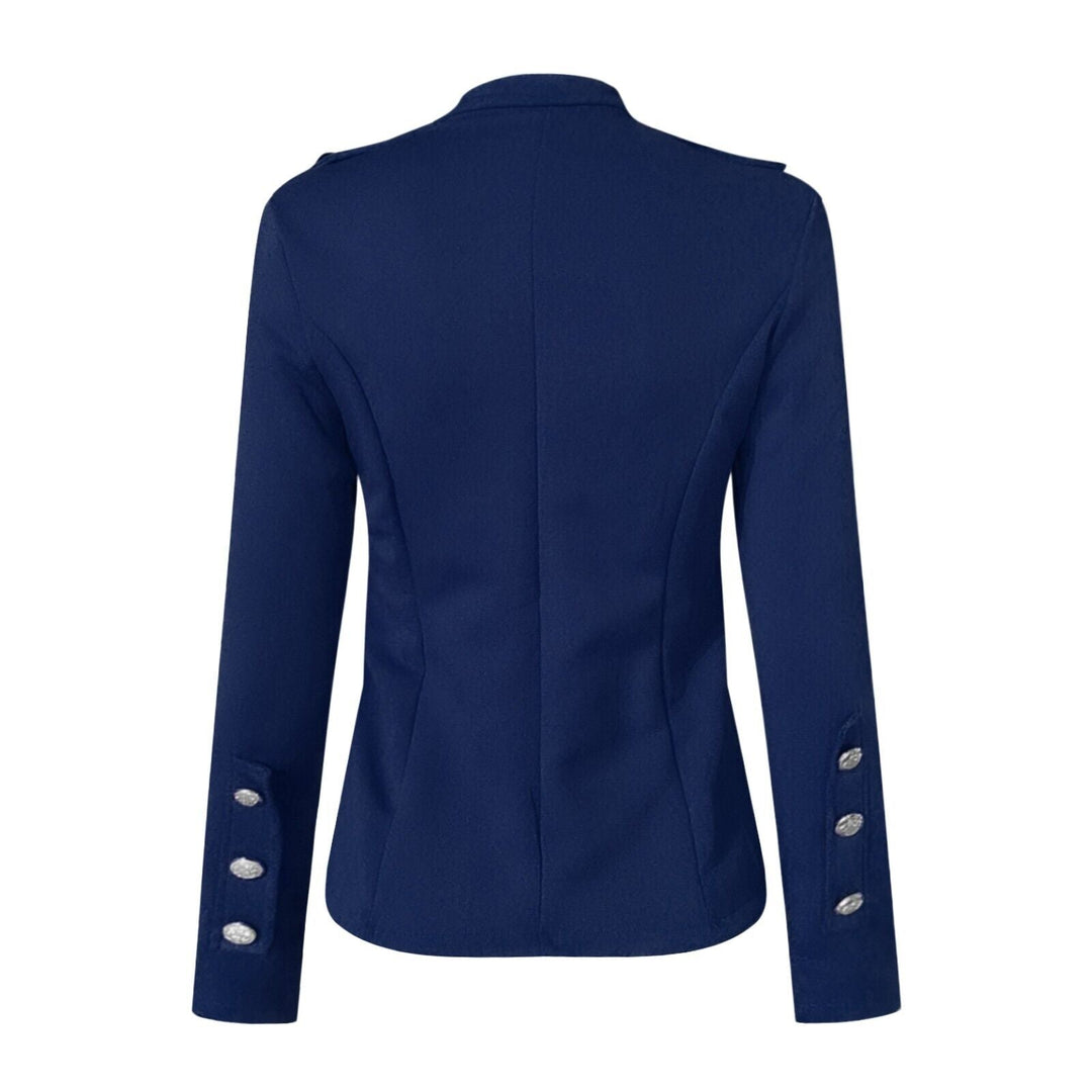 Chaqueta de mujer con botones delanteros de estilo militar