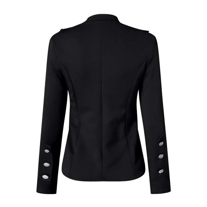 Chaqueta de mujer con botones delanteros de estilo militar