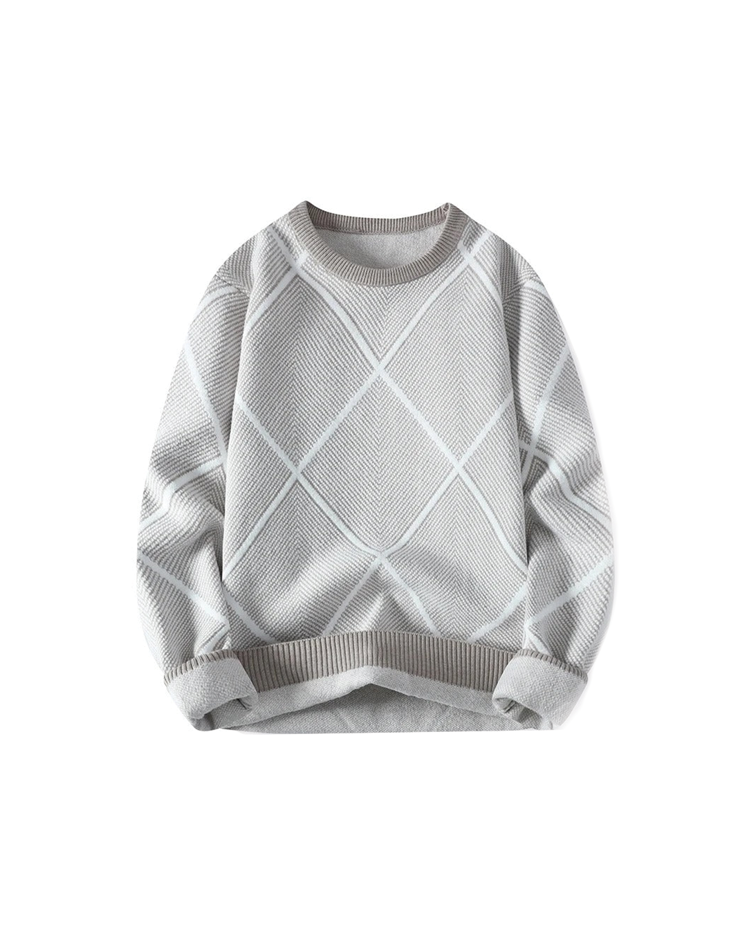 Argyle-sweater til mænd i komfortabelt design
