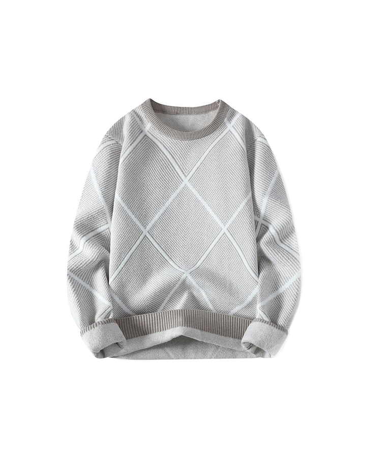 Argyle-sweater til mænd i komfortabelt design