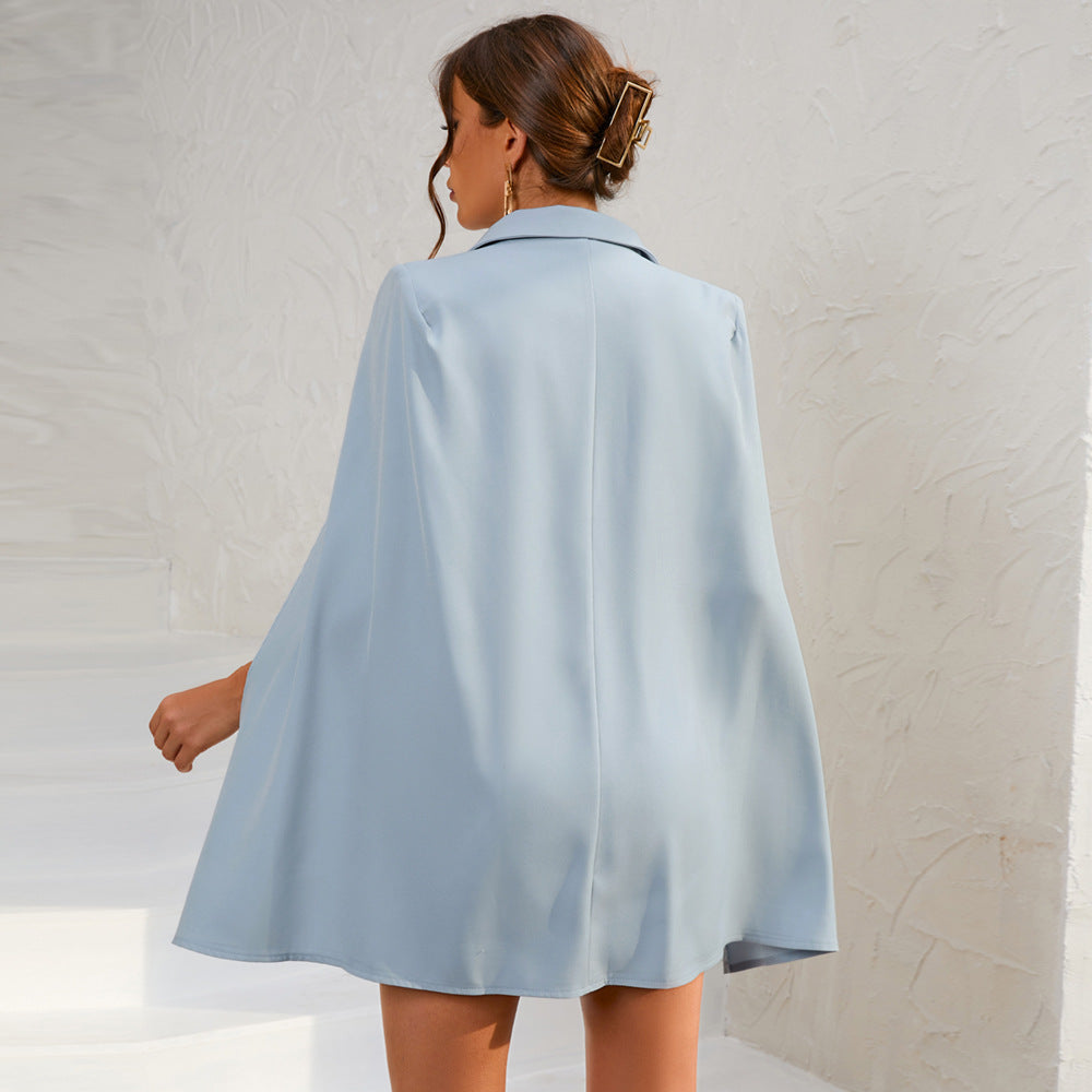 Sage | Women's Double-Breasted Blazer Mini Dress-Metro Lane Plaza