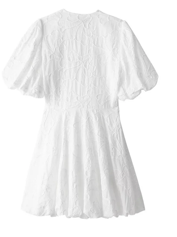 Savannah | Women's V-Neck A-Line Casual Mini Dress-Metro Lane Plaza