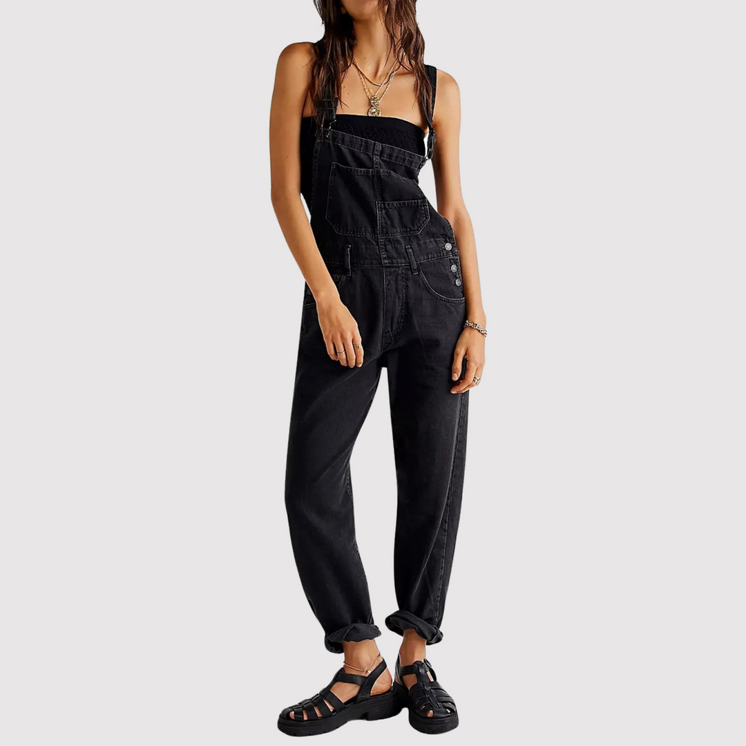 Serena | Women's Denim Overalls-Metro Lane Plaza