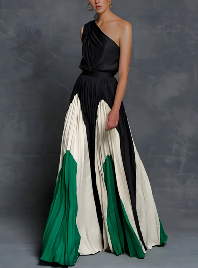 Ruby | Women's Asymmetrical Maxi Dress-Metro Lane Plaza