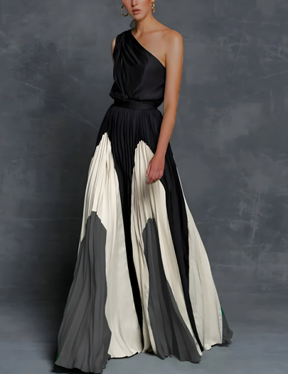 Ruby | Women's Asymmetrical Maxi Dress-Metro Lane Plaza