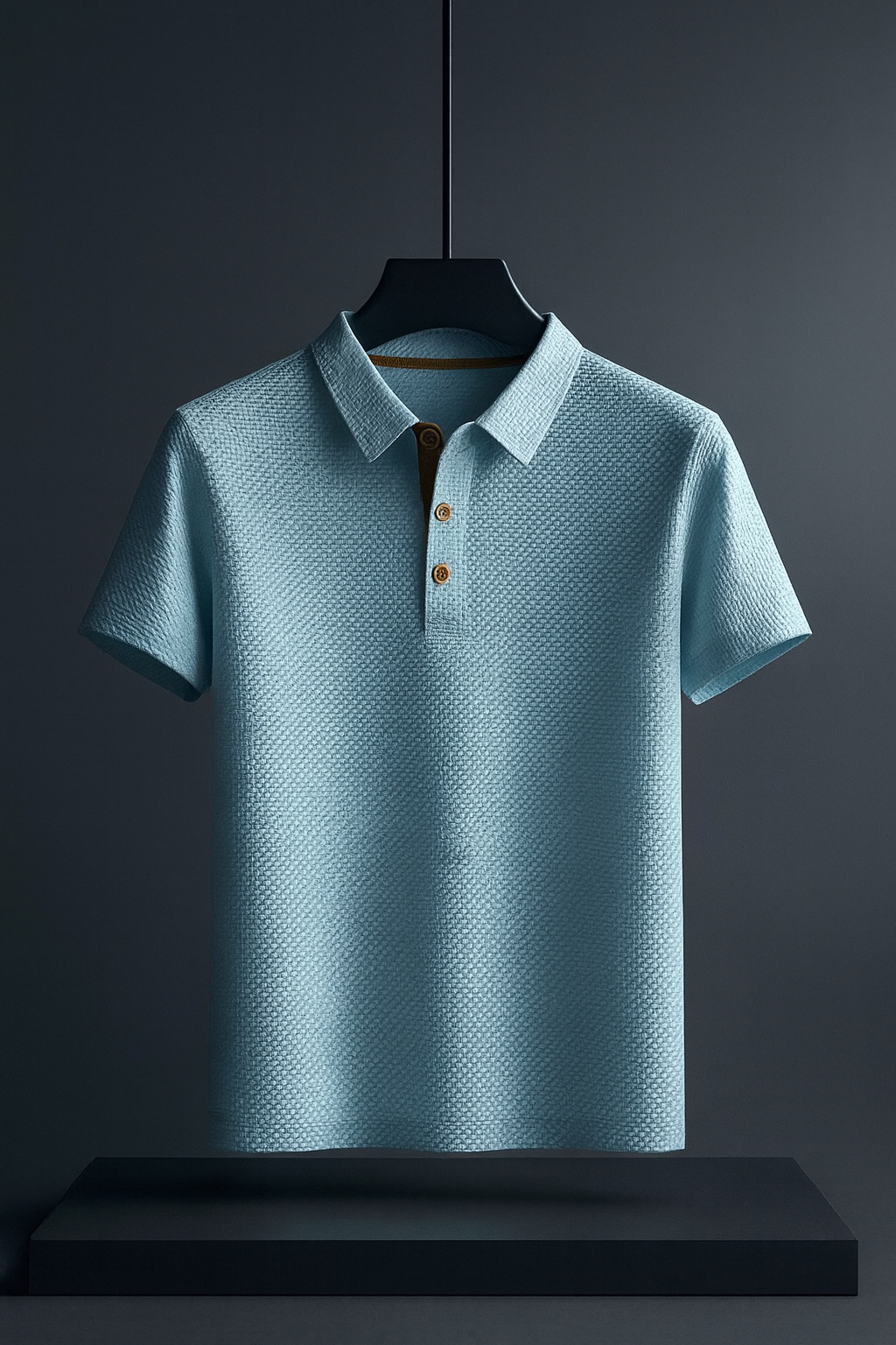 Simon | Men's Short Sleeve Textured Polo Top