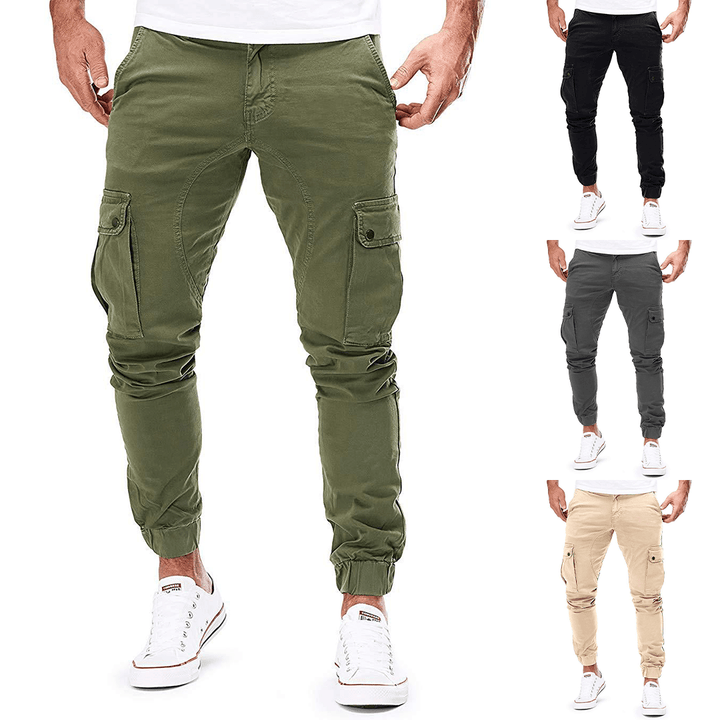 Simon | Men's Slim-Fit Utility Cargo Trousers