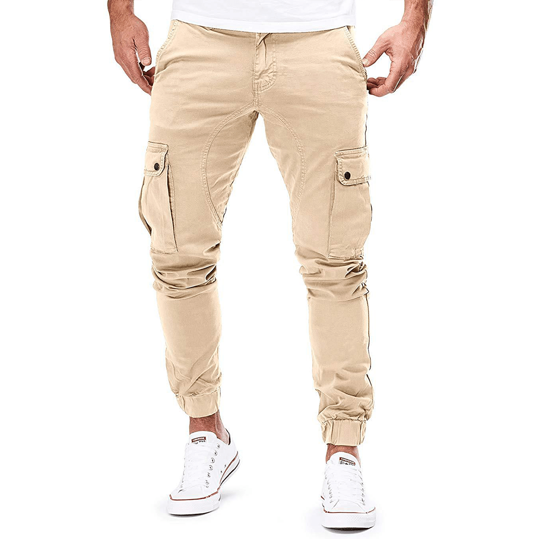 Simon | Men's Slim-Fit Utility Cargo Trousers