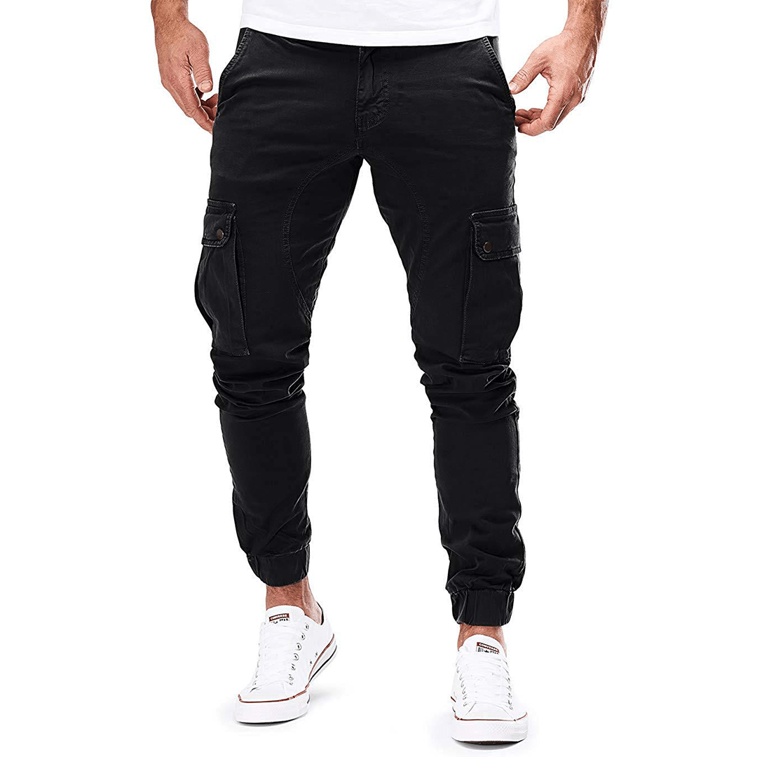 Simon | Men's Slim-Fit Utility Cargo Trousers