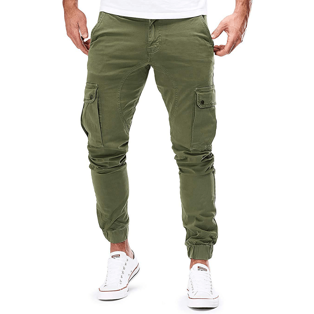 Simon | Men's Slim-Fit Utility Cargo Trousers