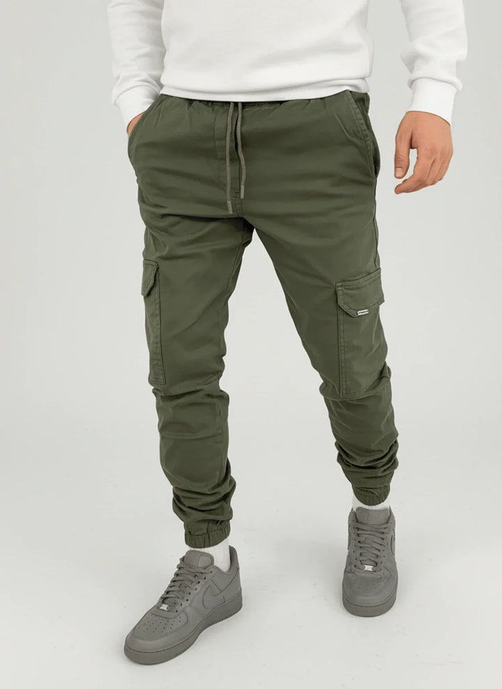 John | Men's Slim-Fit Cargo Trousers