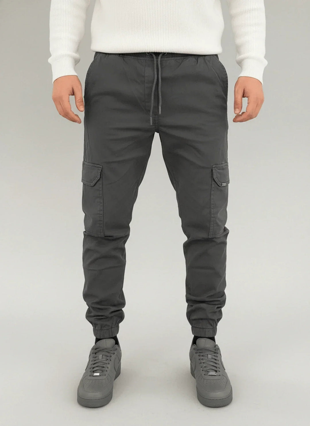 John | Men's Slim-Fit Cargo Trousers