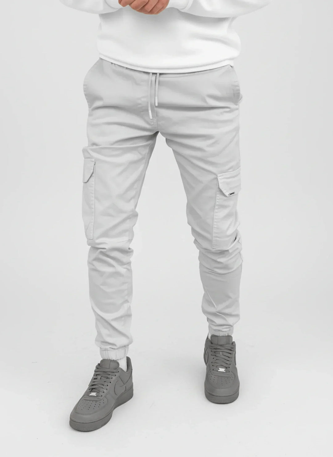 John | Men's Slim-Fit Cargo Trousers