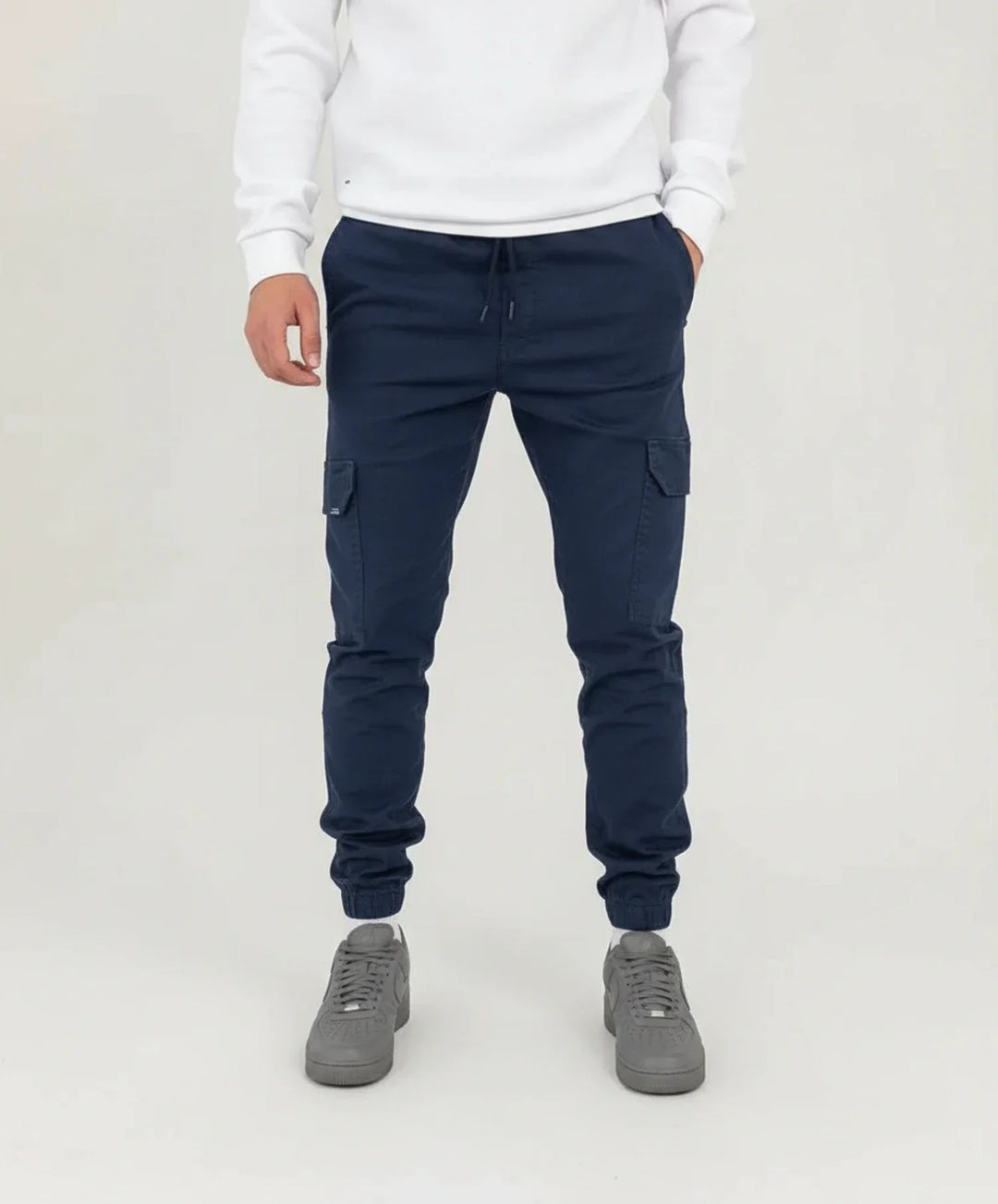 John | Men's Slim-Fit Cargo Trousers