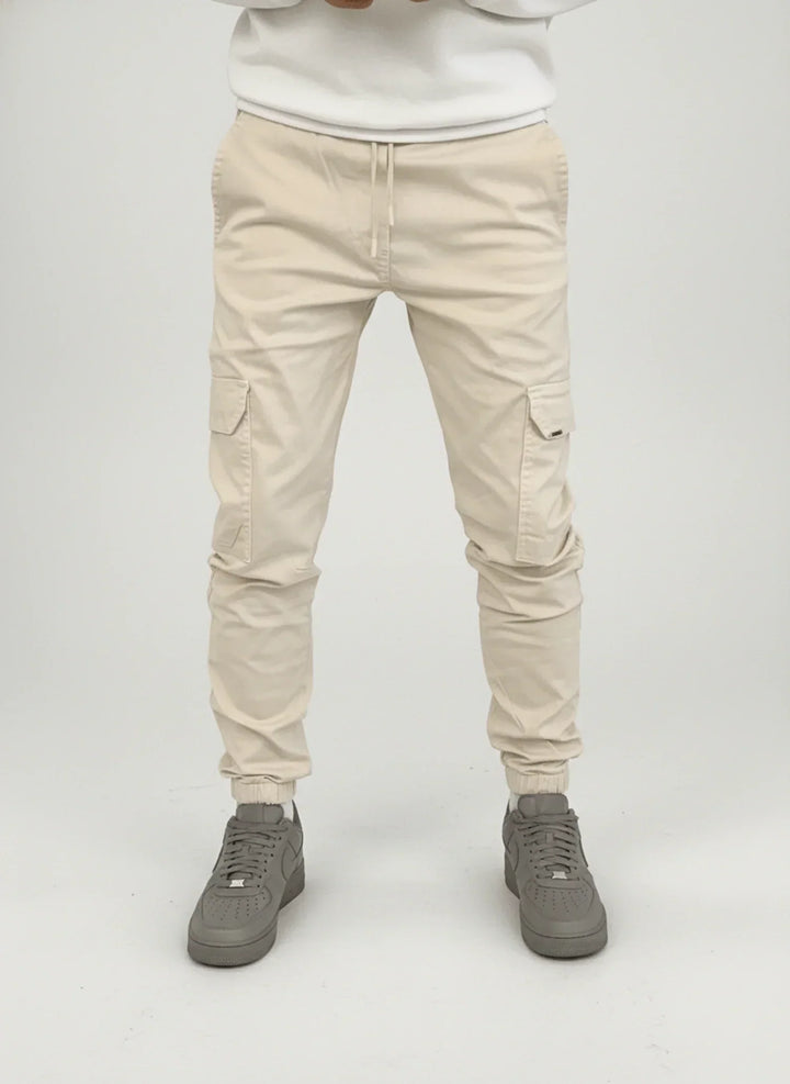 John | Men's Slim-Fit Cargo Trousers