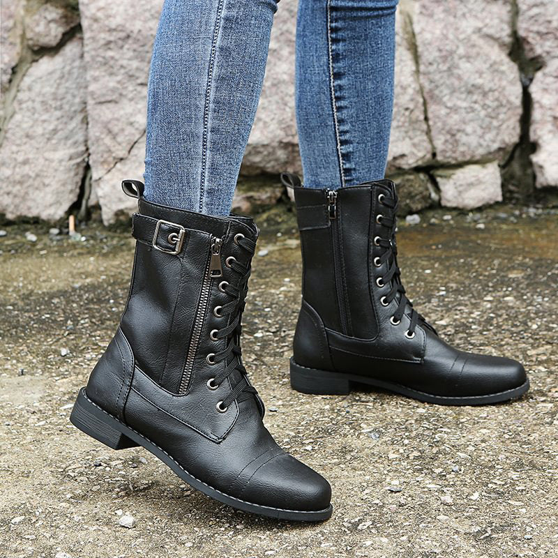 Women's Combat Lace-Up Boots